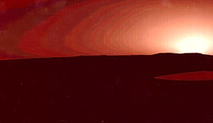Soluppgång på Mars