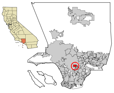 Fil:LA County Incorporated Areas Vernon highlighted.svg