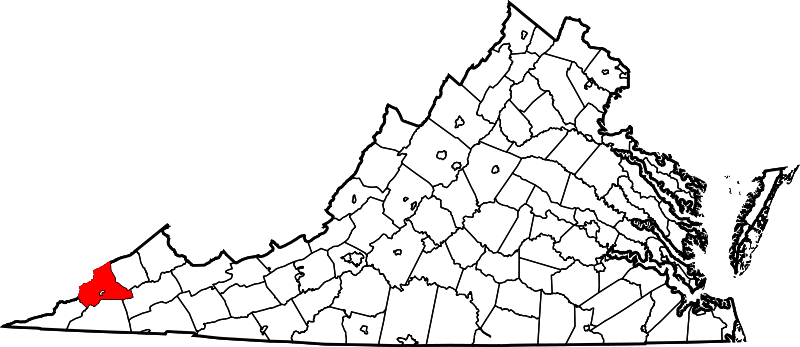 Fil:Map of Virginia highlighting Wise County.svg