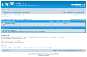 En ren svensk installation av phpBB3