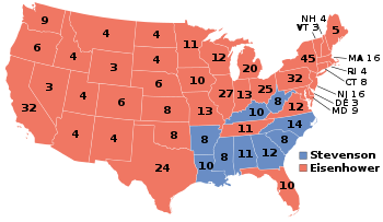 Röster i elektorskollegiet per delstat.
