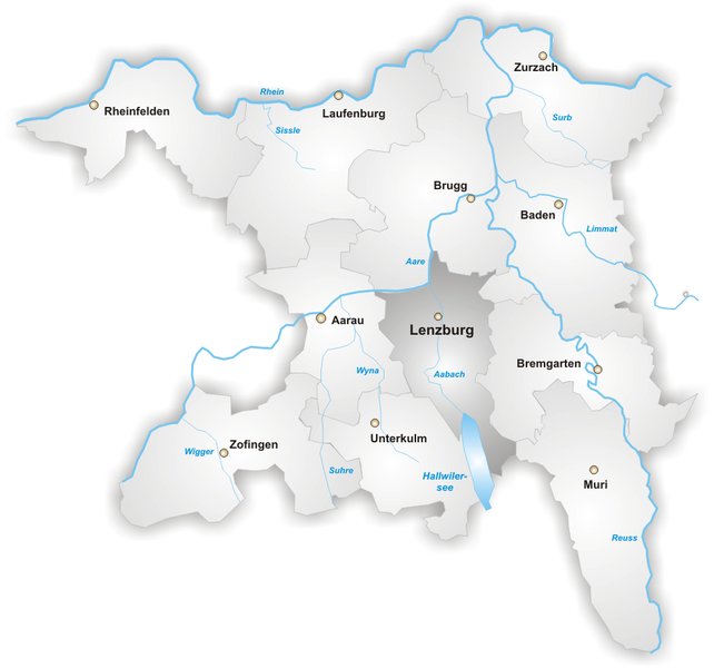 Fil:Karte Bezirk Lenzburg.png