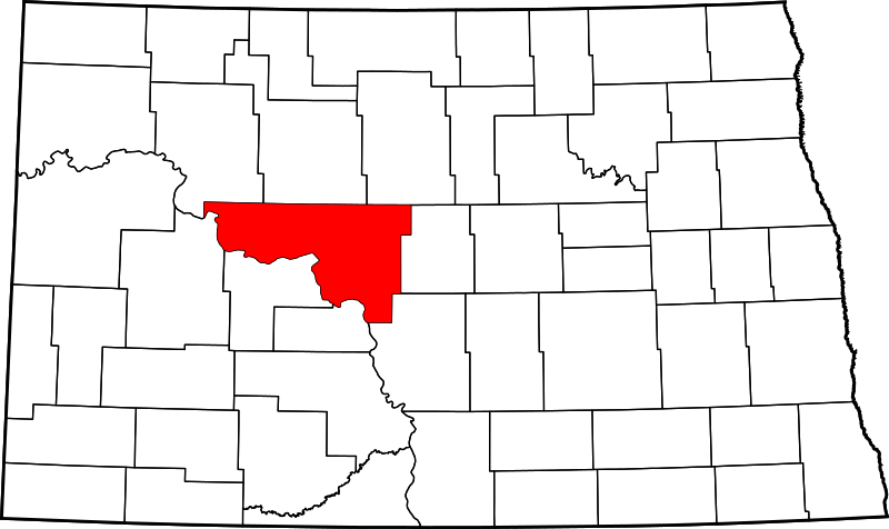 Fil:Map of North Dakota highlighting McLean County.svg