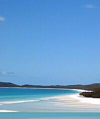 Whitehaven beach on Whitsunday Island