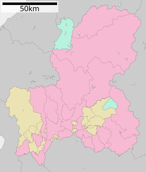 Fil:Map of Gifu Prefecture Ja.svg