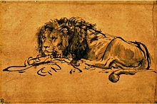 Rembrandt-A-Lion-Lying-Down-207063.jpg