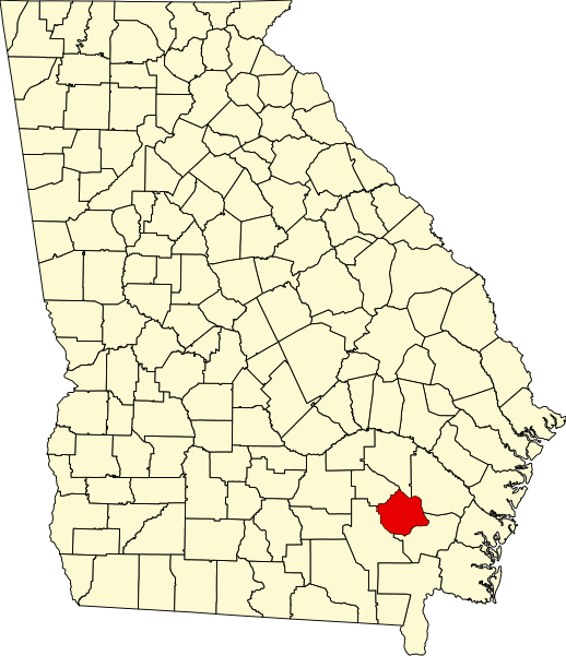 Fil:Map of Georgia highlighting Pierce County.svg