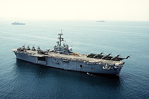 USS Iwo Jima under Operation Desert Shield.