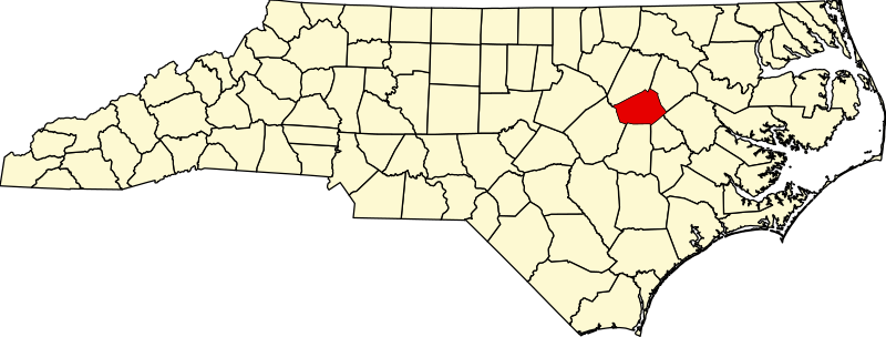 Fil:Map of North Carolina highlighting Wilson County.svg