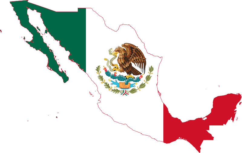 Mexico Flag Map.svg