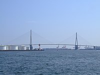 Tsurumi Tsubasa-bron i Yokohama i Japan.