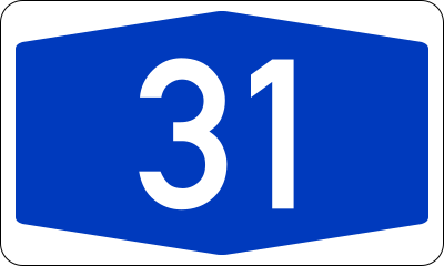 Fil:Bundesautobahn 31 number.svg