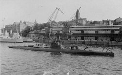 HMS Hajen i Göteborg år 1941