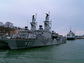 HMS Gävle i Visby hamn