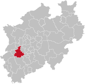 Rhein-Kreis Neuss läge i Nordrhein-Westfalen