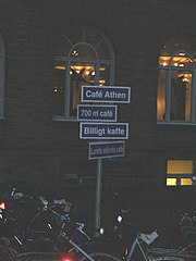 Café Athen signs, Lund, 2004.jpg