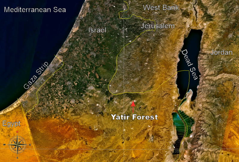 Fil:Yatir Forest, Israel - Location.png
