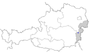 Karta som markeras Bernsteins plats i Österrike.