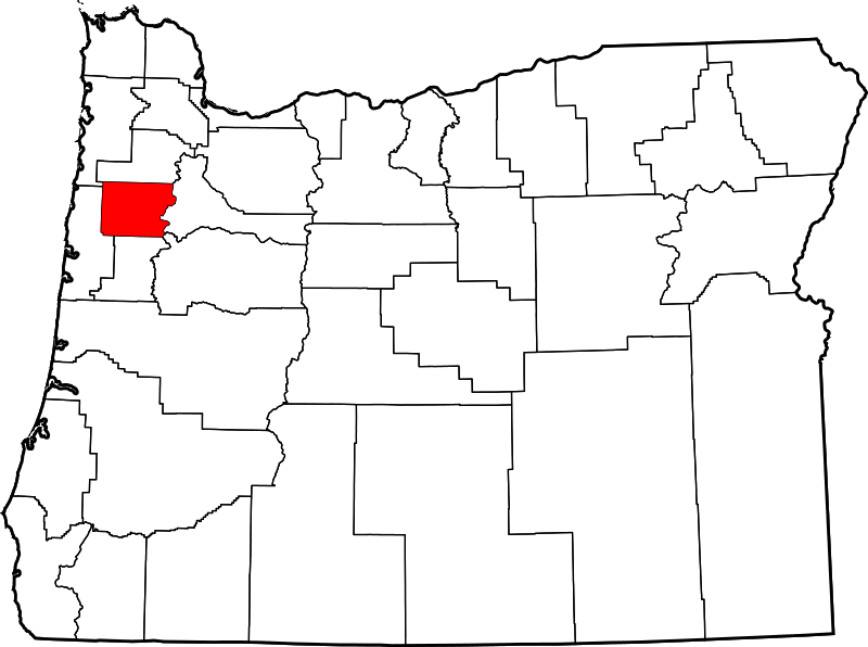 Fil:Map of Oregon highlighting Polk County.svg