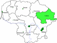 Provinsen ligger i östra Litauen.