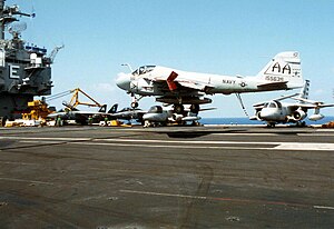 A-6E Intruder lands on USS Enterprise.jpg