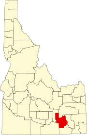 Map of Idaho highlighting Power County.svg