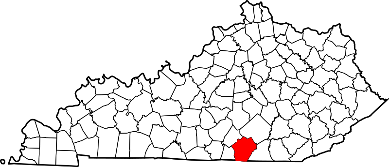 Fil:Map of Kentucky highlighting Wayne County.svg