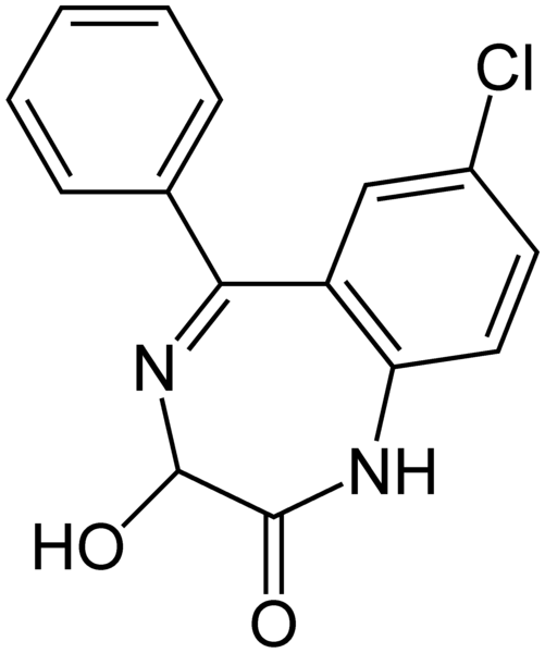 Fil:Oxazepam Structural Formulae.png