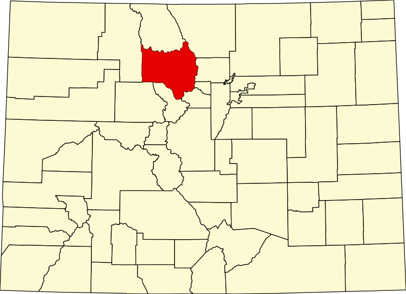 Fil:Map of Colorado highlighting Grand County.svg