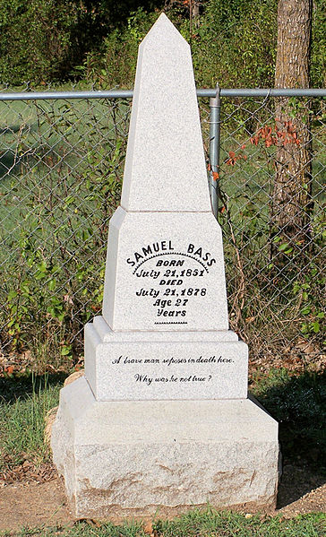 Fil:Sam bass tombstone.jpg