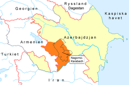 Nagorno-Karabachs läge
