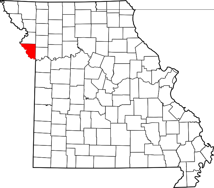 Fil:Map of Missouri highlighting Platte County.svg