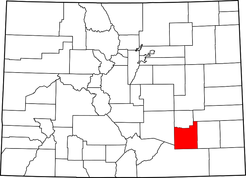 Fil:Map of Colorado highlighting Otero County.svg