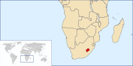 Lesothos läge