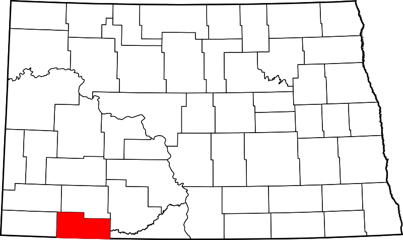 Fil:Map of North Dakota highlighting Adams County.svg