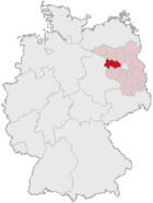 Landkreis Havelland (mörkröd) i Tyskland