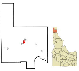 Karta för Sandpoint, Idaho
