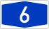 Bundesautobahn 6 number.svg