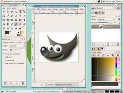 GIMP version 2.2.8 på Ubuntu