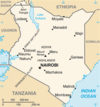Karta över Kenya