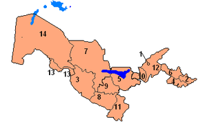 Uzbekistans provinser.
