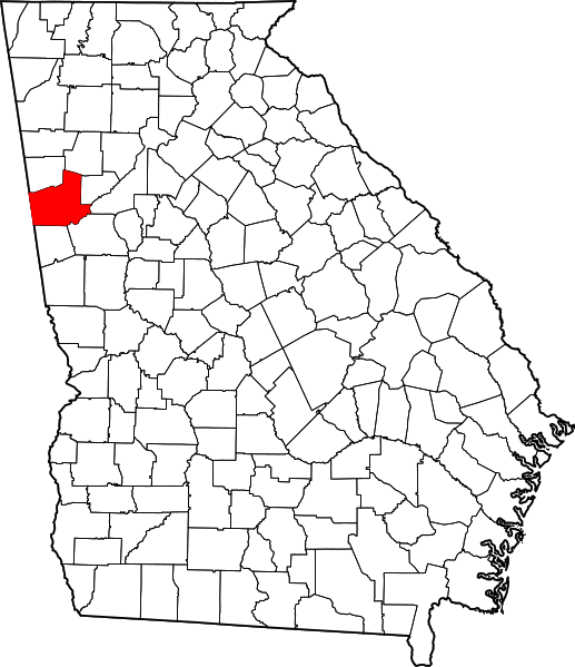 Fil:Map of Georgia highlighting Carroll County.svg