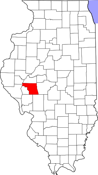 Fil:Map of Illinois highlighting Morgan County.svg
