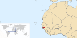 Guinea-Bissaus läge