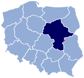 Żelechów position i Polen