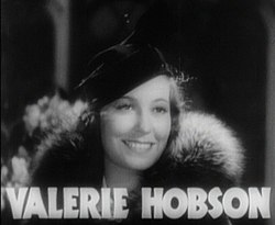 Valerie Hobson in Bride of Frankenstein film trailer.jpg