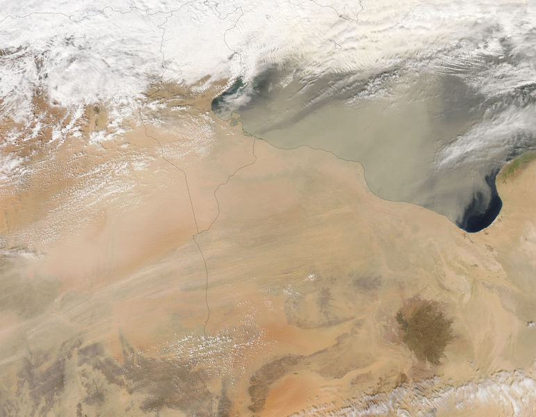 Fil:Dust storm over Libya.jpg