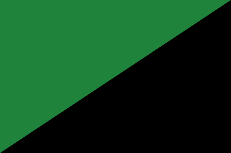 Fil:Darker green and Black flag.svg