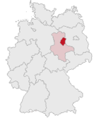 Landkreis Jerichower Land (mörkröd) i Tyskland