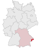 Landkreis Passaus läge i Tyskland